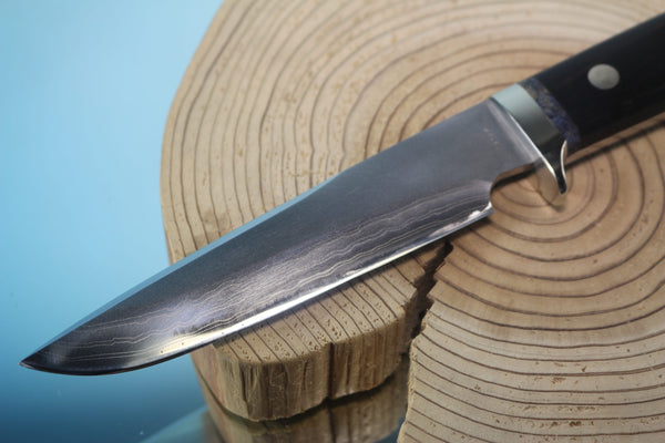 Fumio Inagaki FI-900 Damascus Hunter, 5-1/2" VG-1 Damascus blade - japaneseknifedirect.mom