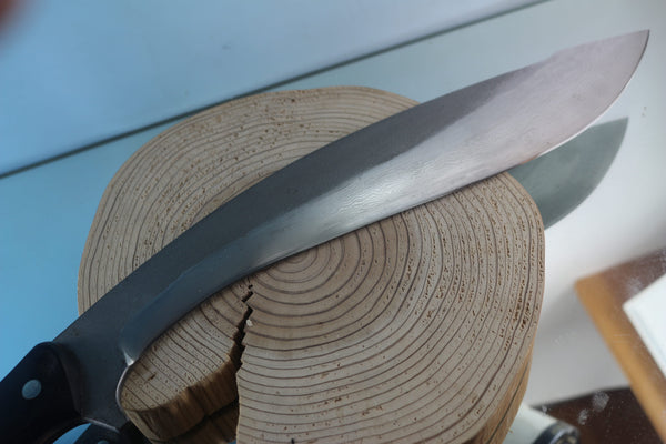 Fumio Inagaki FI-920 Kukri Machete Knife, 13" VG-10 Damascus Blade - japaneseknifedirect.mom