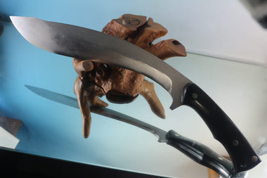 Fumio Inagaki FI-920 Kukri Machete Knife, 13" VG-10 Damascus Blade - japaneseknifedirect.mom