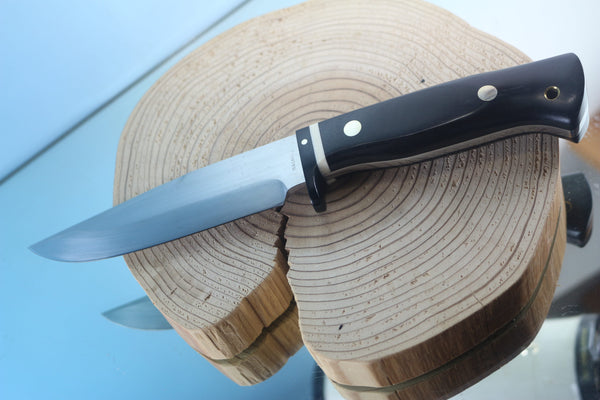 Fumio Inagaki FI-950 Camper's Pal, 5-5/8" Hitachi Premium ATS-34 Hamaguri-Ba Blade - japaneseknifedirect.mom