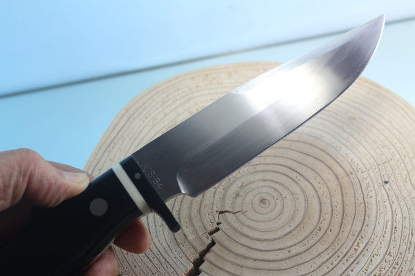 Fumio Inagaki FI-950 Camper's Pal, 5-5/8" Hitachi Premium ATS-34 Hamaguri-Ba Blade - japaneseknifedirect.mom