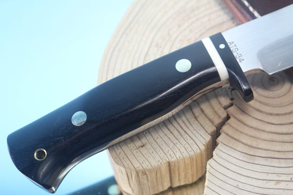 Fumio Inagaki FI-950 Camper's Pal, 5-5/8" Hitachi Premium ATS-34 Hamaguri-Ba Blade - japaneseknifedirect.mom