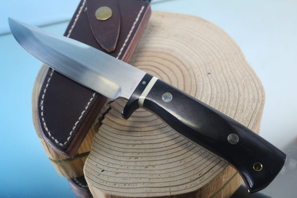 Fumio Inagaki FI-950 Camper's Pal, 5-5/8" Hitachi Premium ATS-34 Hamaguri-Ba Blade - japaneseknifedirect.mom