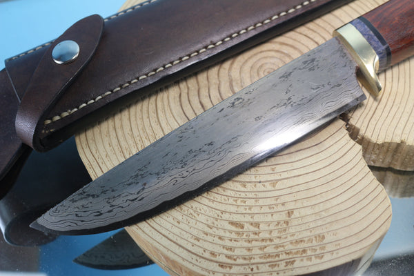 Fumio Inagaki & Tosa Blacksmith, Kosuke Muneishi Collaboration MIC-90 Custom Camp & Trail Knives - japaneseknifedirect.mom