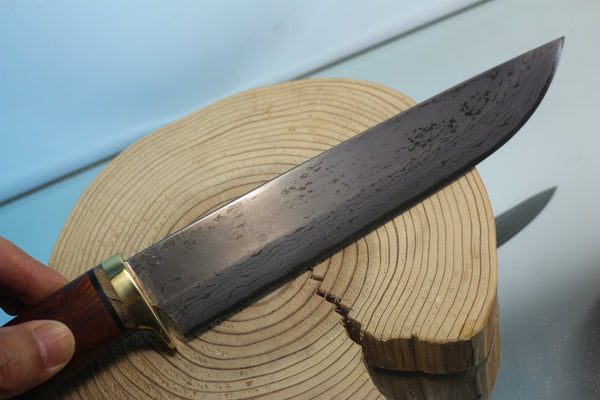 Fumio Inagaki & Tosa Blacksmith, Kosuke Muneishi Collaboration MIC-90 Custom Camp & Trail Knives - japaneseknifedirect.mom