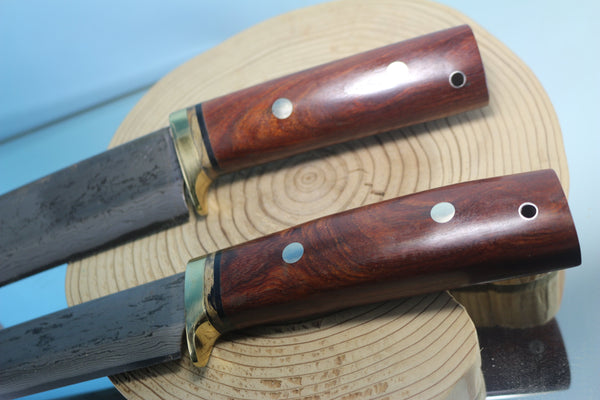 Fumio Inagaki & Tosa Blacksmith, Kosuke Muneishi Collaboration MIC-90 Custom Camp & Trail Knives - japaneseknifedirect.mom