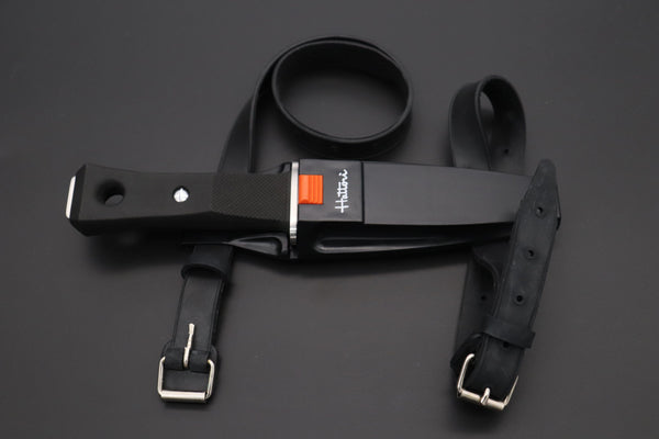 Hattori AK-62 Black Master Diver Knife - japaneseknifedirect.mom