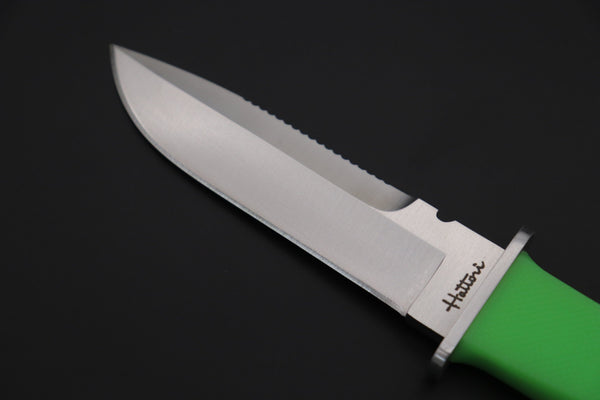 Hattori AK-62G Green Master Diver Knife - japaneseknifedirect.mom
