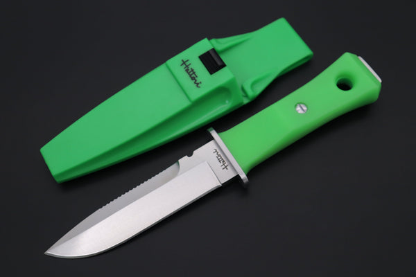 Hattori AK-62G Green Master Diver Knife - japaneseknifedirect.mom