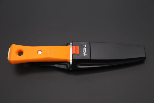 Hattori AK-62O Orange Master Diver Knife - japaneseknifedirect.mom