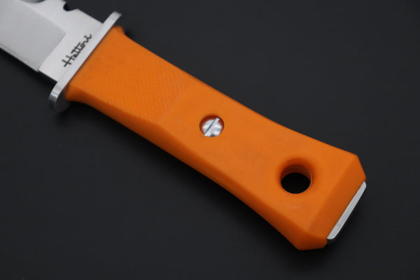 Hattori AK-62O Orange Master Diver Knife - japaneseknifedirect.mom
