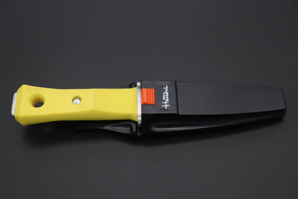 Hattori AK-62Y Yellow Master Diver Knife - japaneseknifedirect.mom