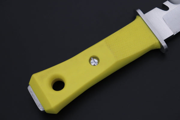 Hattori AK-62Y Yellow Master Diver Knife - japaneseknifedirect.mom