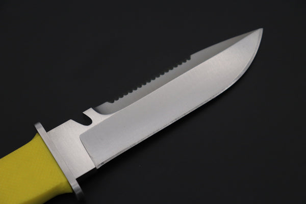 Hattori AK-62Y Yellow Master Diver Knife - japaneseknifedirect.mom