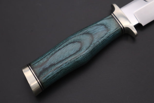 Hattori H-101B Precision Master Utility (VG-10 Blade. Blue Pakka wood handle) - japaneseknifedirect.mom
