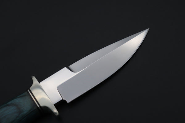 Hattori H-101B Precision Master Utility (VG-10 Blade. Blue Pakka wood handle) - japaneseknifedirect.mom