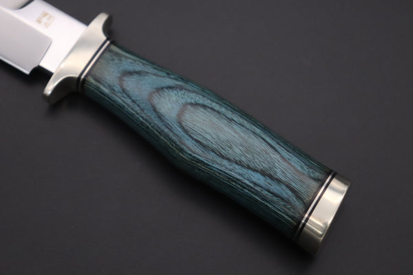 Hattori H-101B Precision Master Utility (VG-10 Blade. Blue Pakka wood handle) - japaneseknifedirect.mom