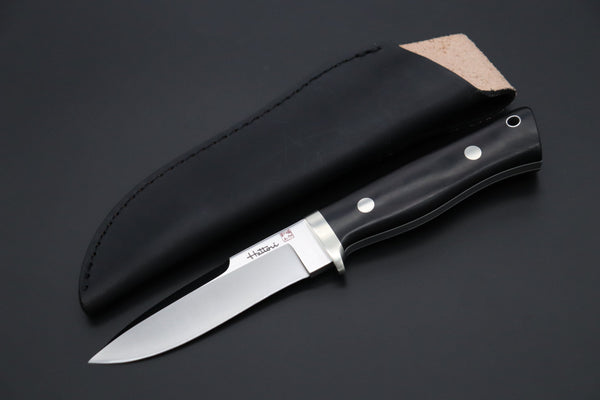 Hattori HT-05B Dream Hunter (Black Wood Micarta Handle) - japaneseknifedirect.mom