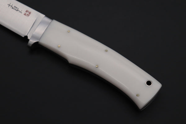 Hattori HT-70DF Urbane Hunters (Dupont White Corian Handle) - japaneseknifedirect.mom