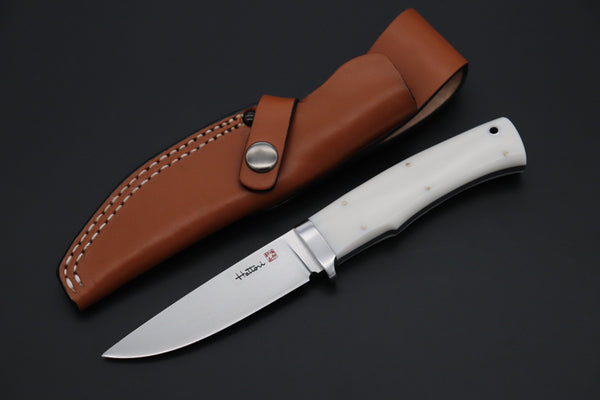 Hattori HT-70DF Urbane Hunters (Dupont White Corian Handle) - japaneseknifedirect.mom
