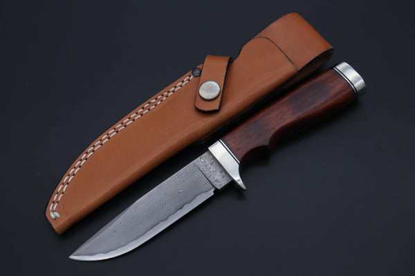 Hattori KD30-104 Cowry X Damascus Perfect Hunter - japaneseknifedirect.mom