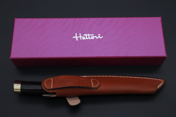 Hattori KD30-3717  Cowry X Damascus Tanto - japaneseknifedirect.mom