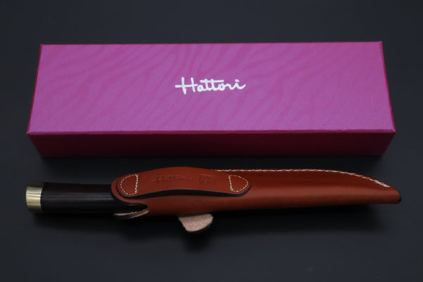 Hattori KD30-3718  Cowry X Damascus Classic Utility Hunter - japaneseknifedirect.mom