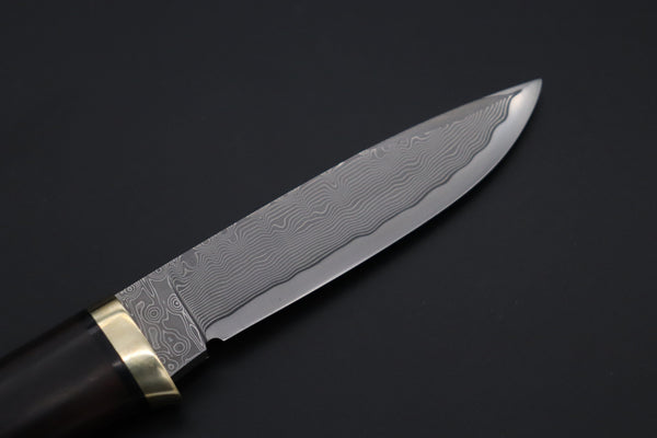 Hattori KD30-3718  Cowry X Damascus Classic Utility Hunter - japaneseknifedirect.mom