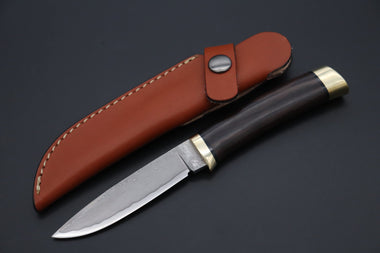Hattori KD30-3718  Cowry X Damascus Classic Utility Hunter - japaneseknifedirect.mom