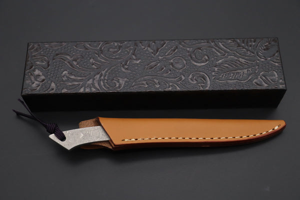 Hattori KD30-AJIME-1 Cowry X Damascus Little Utility - japaneseknifedirect.mom