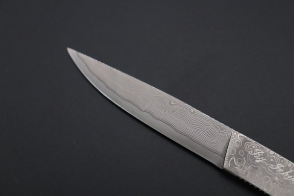 Hattori KD30-AJIME-1 Cowry X Damascus Little Utility - japaneseknifedirect.mom
