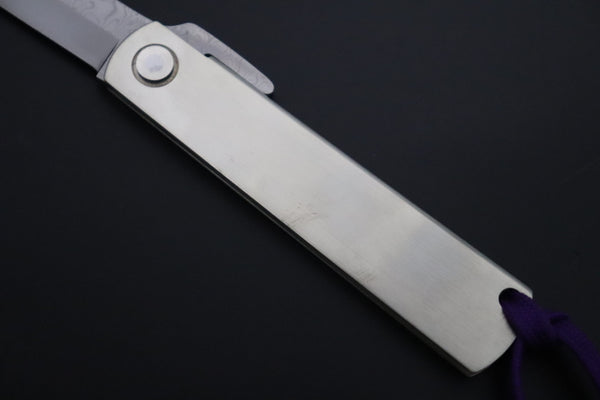 Hattori KD30-HIGO Cowry X Damascus "Elegant Edition" Higonokami Folding Knife - japaneseknifedirect.mom