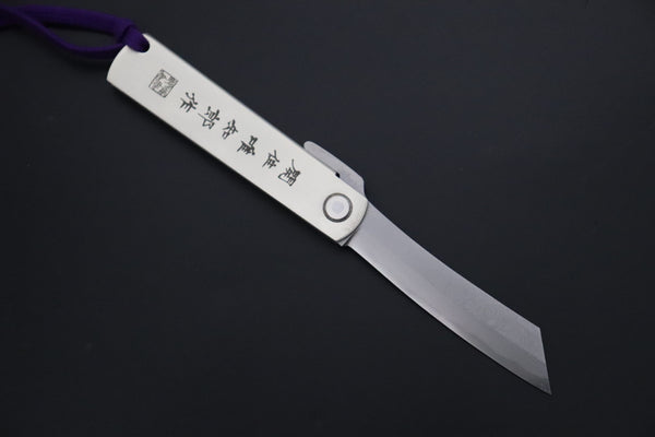 Hattori KD30-HIGO Cowry X Damascus "Elegant Edition" Higonokami Folding Knife - japaneseknifedirect.mom