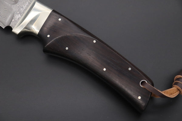 Hattori KD30-雅MIYABI (Cowry X Damascus Ultimate Edition, African Ebonywood Handle, KD30雅E) - japaneseknifedirect.mom