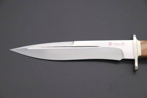 Hattori 傘 SAN-GECKO Limited Edition GECKO-15 Premium Big Fighter (Stabilized Quilted Maplewood Handle) - japaneseknifedirect.mom