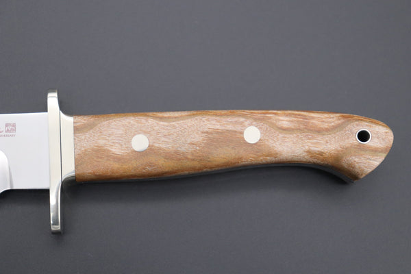Hattori 傘 SAN-GECKO Limited Edition GECKO-15 Premium Big Fighter (Stabilized Quilted Maplewood Handle) - japaneseknifedirect.mom