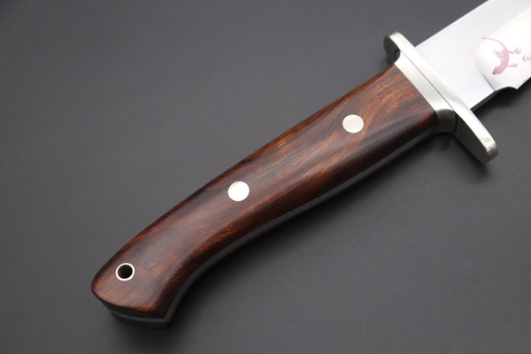Hattori 傘 SAN-GECKO Limited Edition GECKO-22A Premium Big Fighter (Desert Ironwood Handle) - japaneseknifedirect.mom