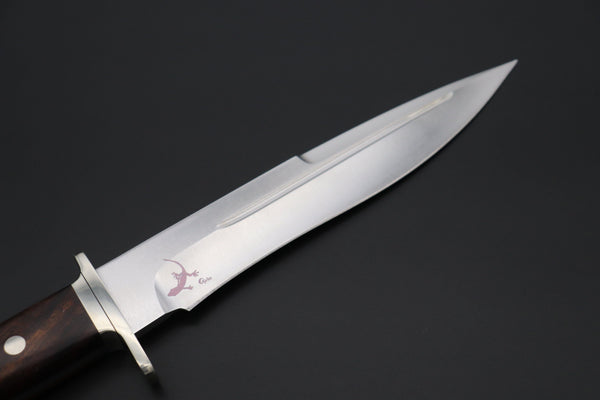 Hattori 傘 SAN-GECKO Limited Edition GECKO-22E Premium Big Fighter (Desert Ironwood Handle) - japaneseknifedirect.mom