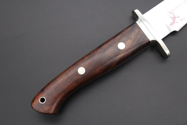 Hattori 傘 SAN-GECKO Limited Edition GECKO-22E Premium Big Fighter (Desert Ironwood Handle) - japaneseknifedirect.mom