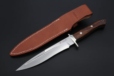 Hattori 傘 SAN-GECKO Limited Edition GECKO-22E Premium Big Fighter (Desert Ironwood Handle) - japaneseknifedirect.mom
