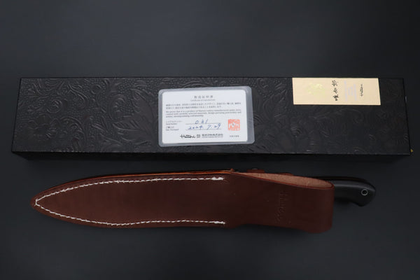 Hattori 傘 SAN-GECKO Limited Edition GECKO-24 Premium Big Fighter (African Ebonywood Handle) - japaneseknifedirect.mom