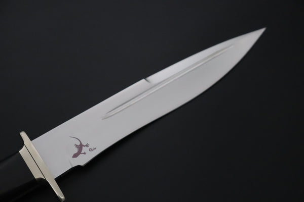 Hattori 傘 SAN-GECKO Limited Edition GECKO-24 Premium Big Fighter (African Ebonywood Handle) - japaneseknifedirect.mom