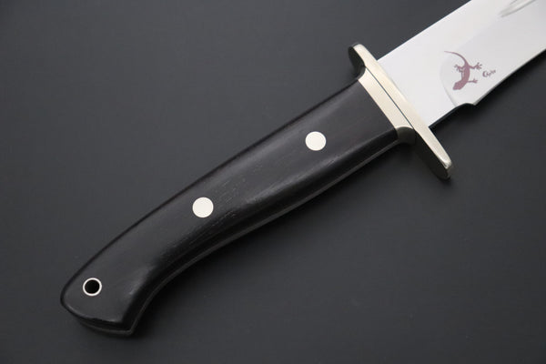 Hattori 傘 SAN-GECKO Limited Edition GECKO-24 Premium Big Fighter (African Ebonywood Handle) - japaneseknifedirect.mom