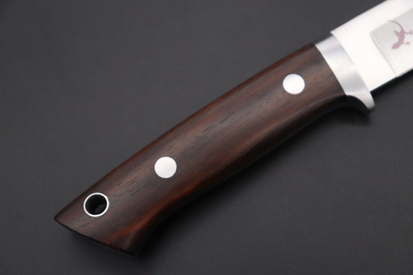 Hattori 傘 SAN-GECKO Limited Edition GECKO-25 Master Hunter (Red Sandalwood Handle) - japaneseknifedirect.mom