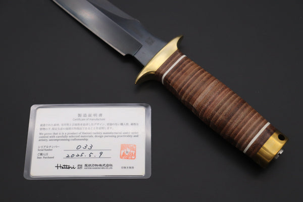 Hattori 傘 SAN-GECKO Limited Edition GECKO-27 "Vietnam War 50th Anniversary" S.O.G. Bowie Knife - japaneseknifedirect.mom