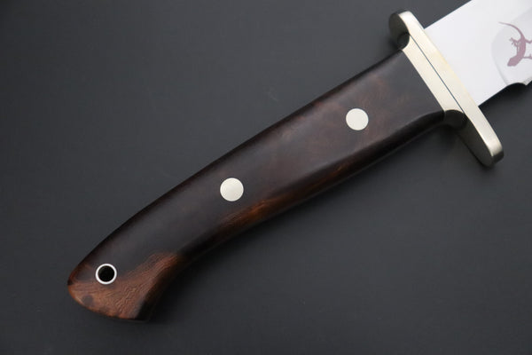 Hattori 傘 SAN-GECKO Limited Edition GECKO-28 Premium Big Fighter (Desert Ironwood Handle) - japaneseknifedirect.mom