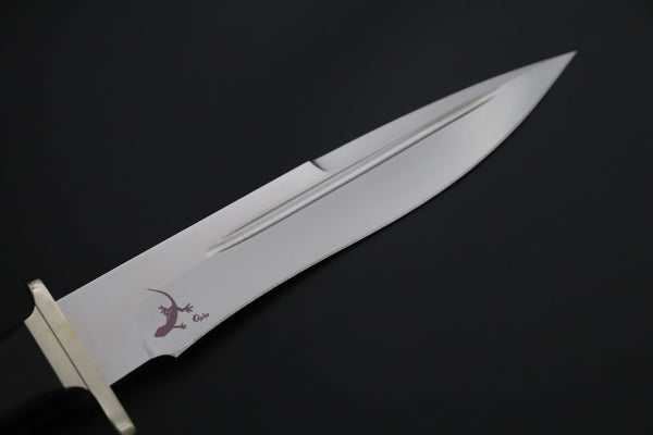 Hattori 傘 SAN-GECKO Limited Edition GECKO-28 Premium Big Fighter (Desert Ironwood Handle) - japaneseknifedirect.mom