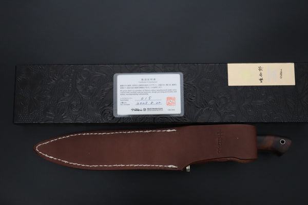Hattori 傘 SAN-GECKO Limited Edition GECKO-28 Premium Big Fighter (Desert Ironwood Handle) - japaneseknifedirect.mom