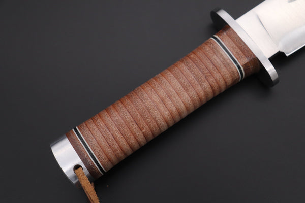 Hattori 傘 SAN-GECKO Limited Edition GECKO-29 Black Bowie Hunter (Convex Ground) - japaneseknifedirect.mom