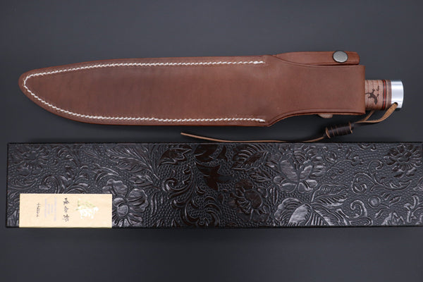 Hattori 傘 SAN-GECKO Limited Edition GECKO-30 Red Bowie Hunter (Convex Ground) - japaneseknifedirect.mom